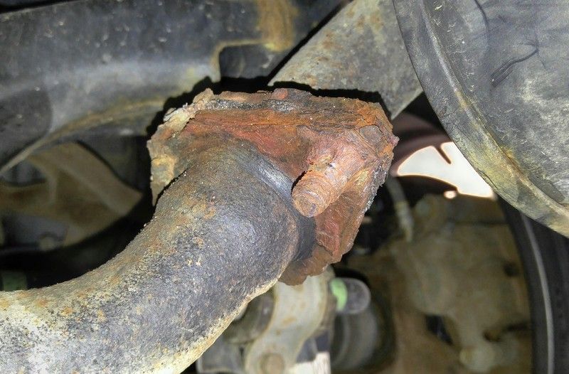 ('09'13) Getting off rusted exhaust bolts/nuts Subaru Forester